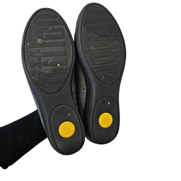 Fitflop Womens Houndstooth Print Superskate Slip On Tassel Mules, Comfort, Sz 10 - Picture 5 of 11